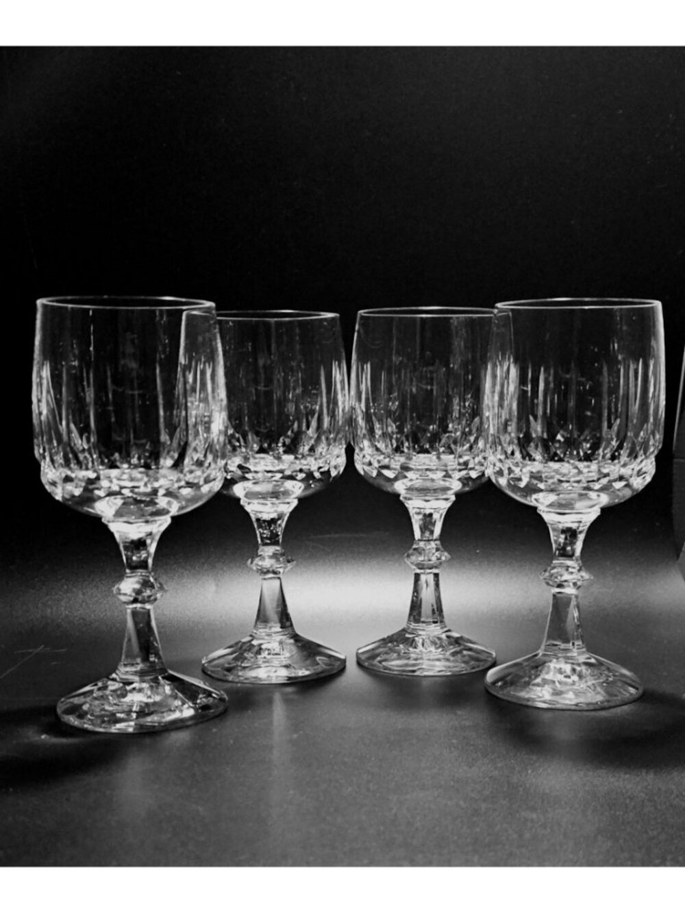 4 Schott Zwiesel Tango Water Goblets 6.75" fine crystal quality cut glassware - Picture 2 of 4